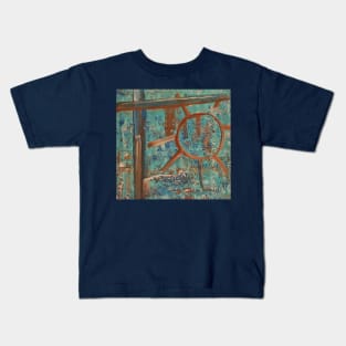 Abstract Wheel and Fence Kids T-Shirt